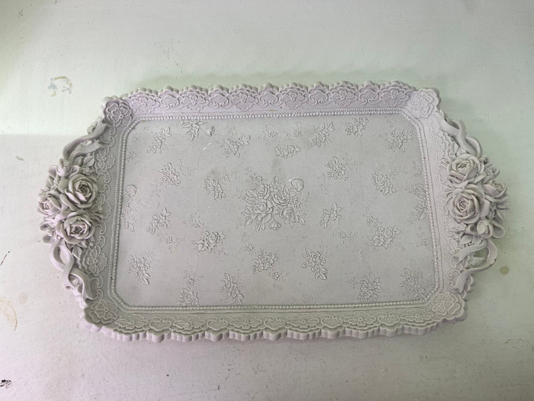 سینی دکوری کلاسیک گل رز